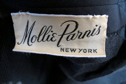 Mollie Parnis vintage label